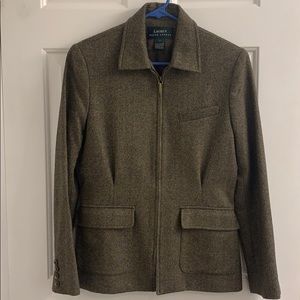 Ralph Lauren Women Wool Tweed Jacket Size 4